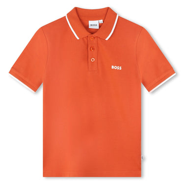 Polo para niño y adolescente BOSS naranja